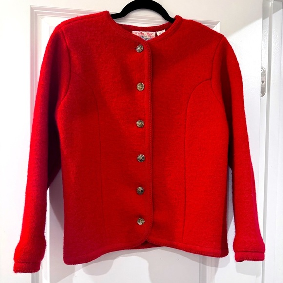 Vintage Tally Ho Wool Sweater Jacket - Picture 1 of 8